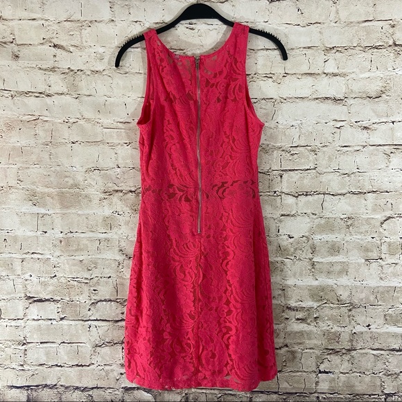 Pink sleeveless lace babydoll dress size small - Picture 2 of 8